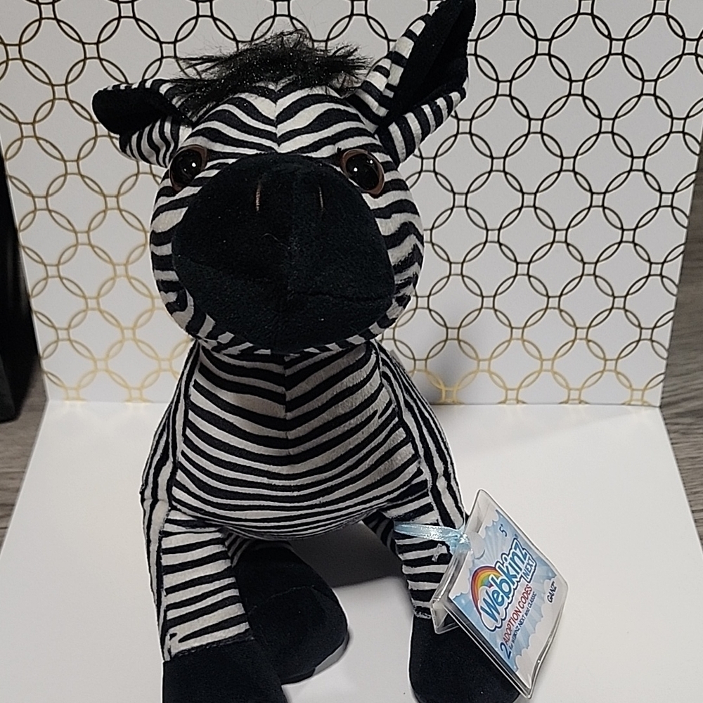 NWT Webkinz Next Zebra (With Codes!)